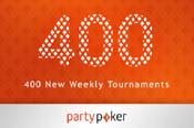 PartyPoker Announces 400 New Weekly Tournaments